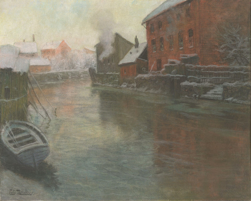 Invierno junto al canal - Frits Thaulow