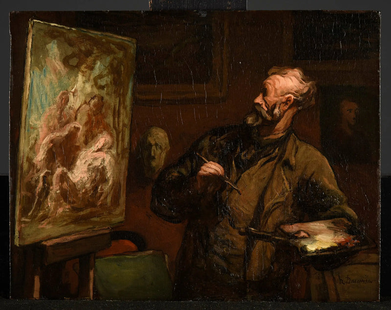 El artista en la sepultura - Honoré Daumier