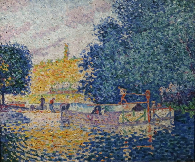 La esclusa de Samois - Paul Signac