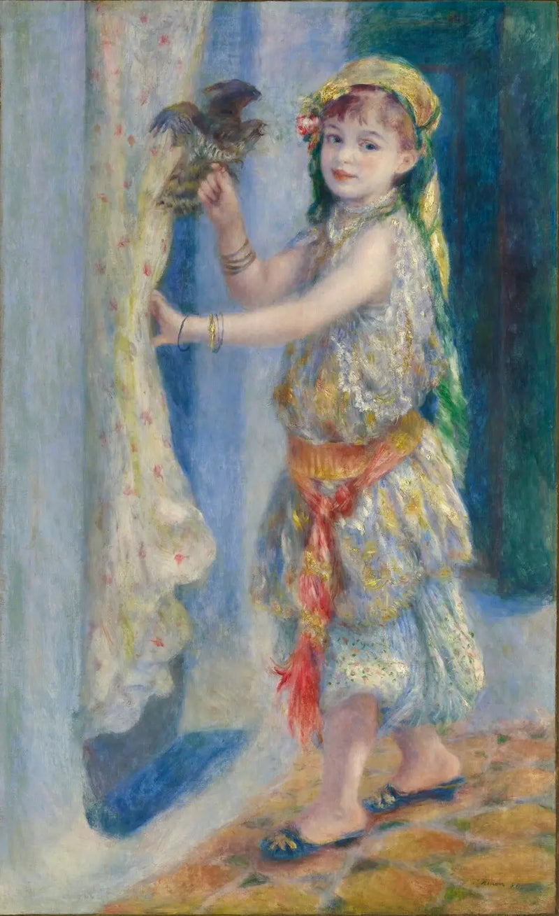 El niño con el pájaro - Pierre-Auguste Renoir