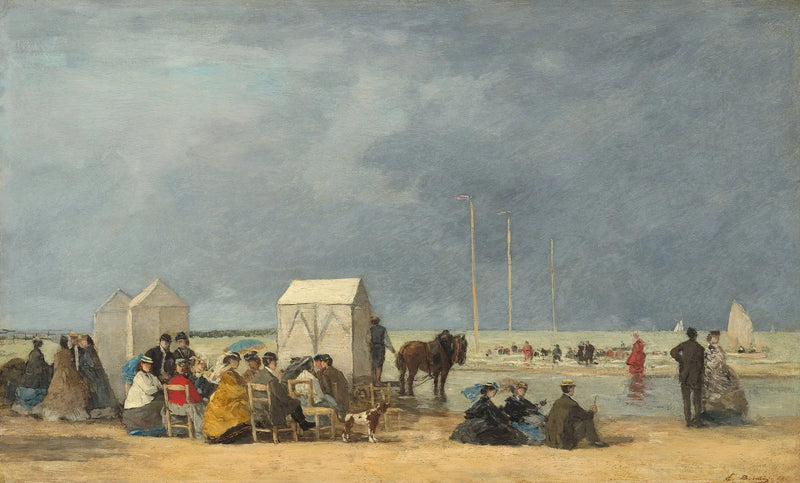 La hora del baño en Deauville - Eugène Boudin