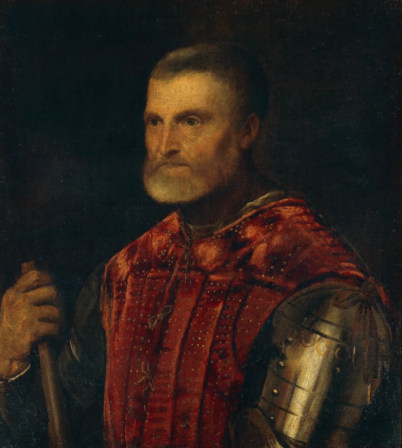 El hombre en armadura - Tiziano