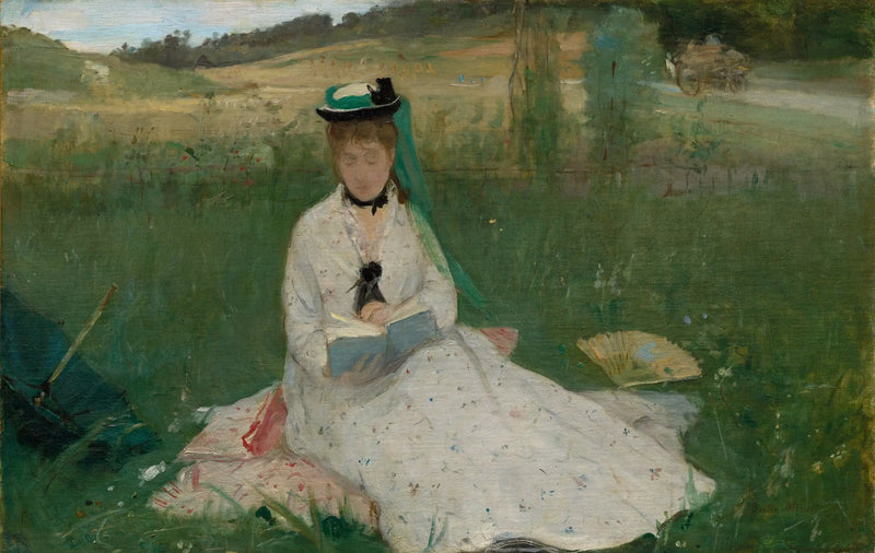 La sombrilla verde - Berthe Morisot