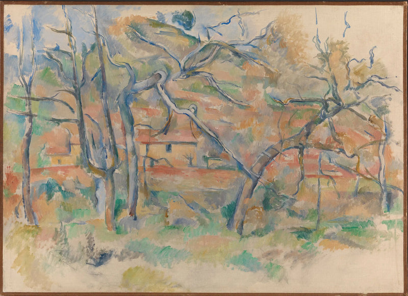 La Bastide La Durane en la llanura de Valcros I - Paul Cézanne