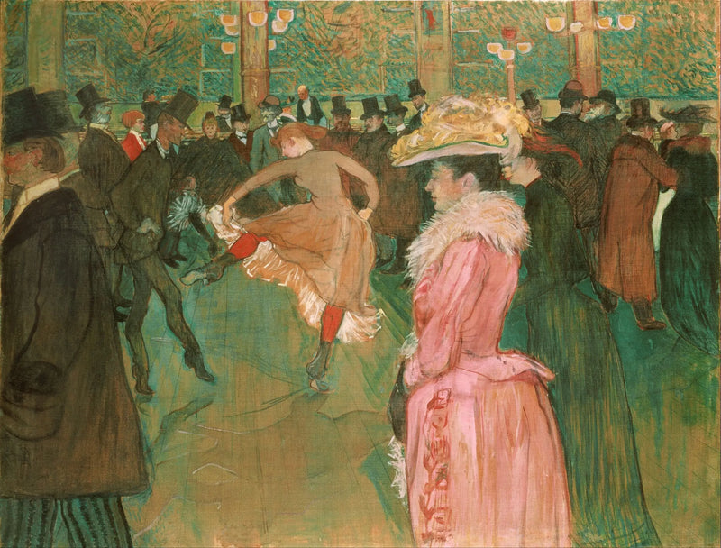 La Danza en el Moulin-Rouge - Henri de Toulouse-Lautrec