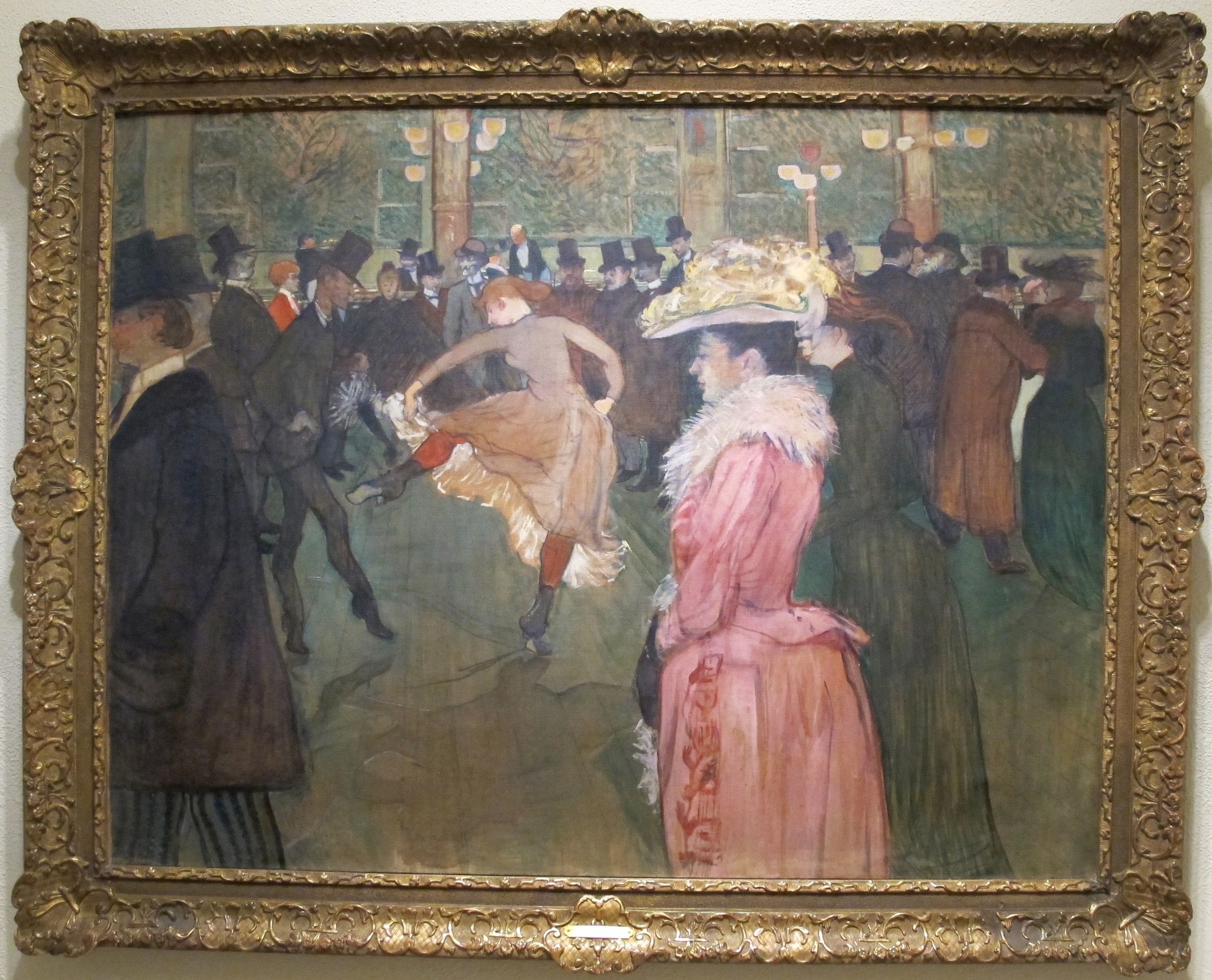 La Danza en el Moulin-Rouge - Henri de Toulouse-Lautrec