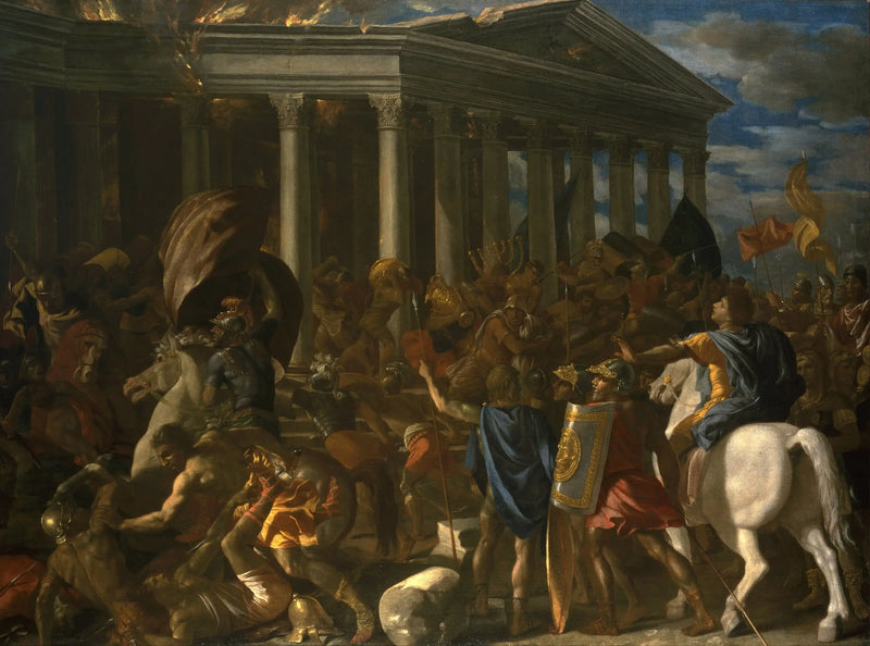 La destrucción del templo de Jerusalén - Nicolas Poussin