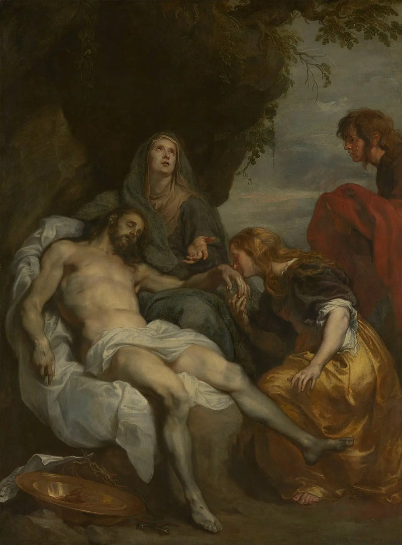 La Lamentación sobre el Cristo muerto - Antoine van Dyck