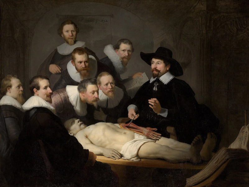 La Lección de anatomía del doctor Tulp - Rembrandt