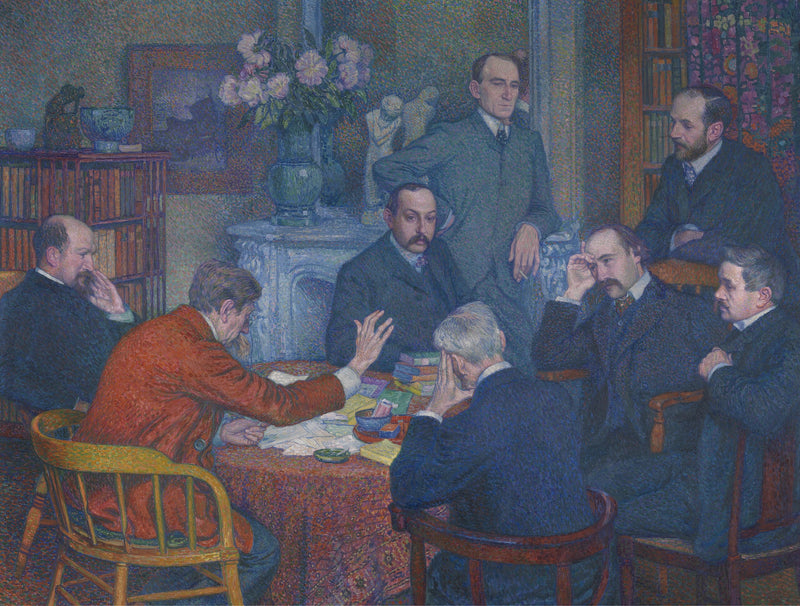 La Lectura de Émile Verhaeren - Théophile van Rysselberghe