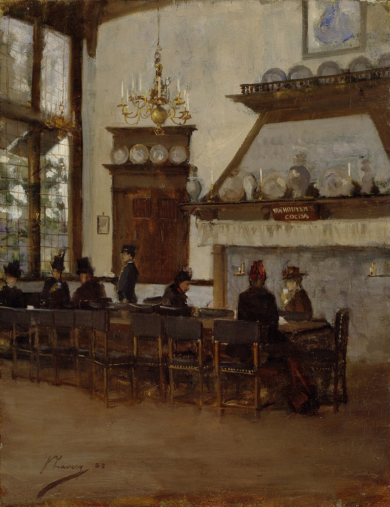 La Casa del Cacao Holandesa en la Exposición Internacional de Glasgow de 1888 - John Lavery
