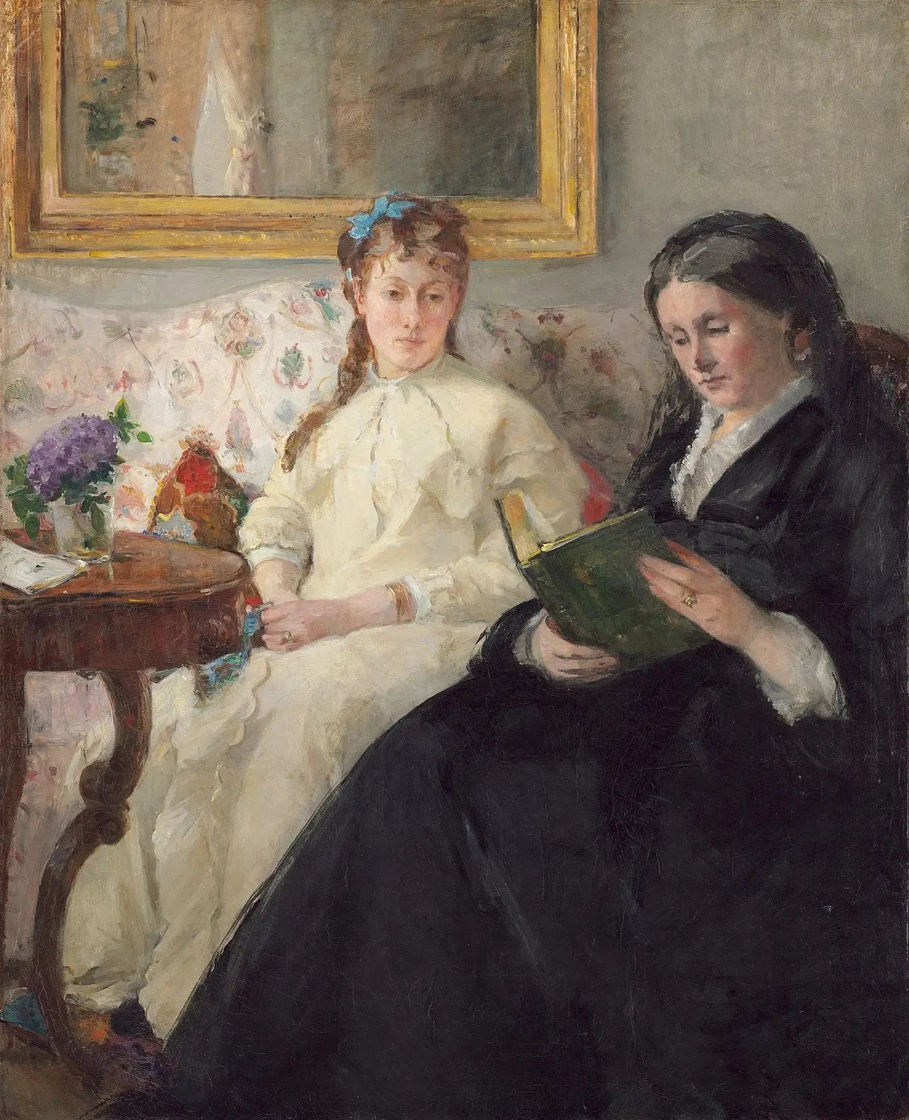 Reproduction du tableau « La Mère et la soeur de l'Artiste - Berthe Morisot » par Alpha Reproduction en peinture à l’huile
