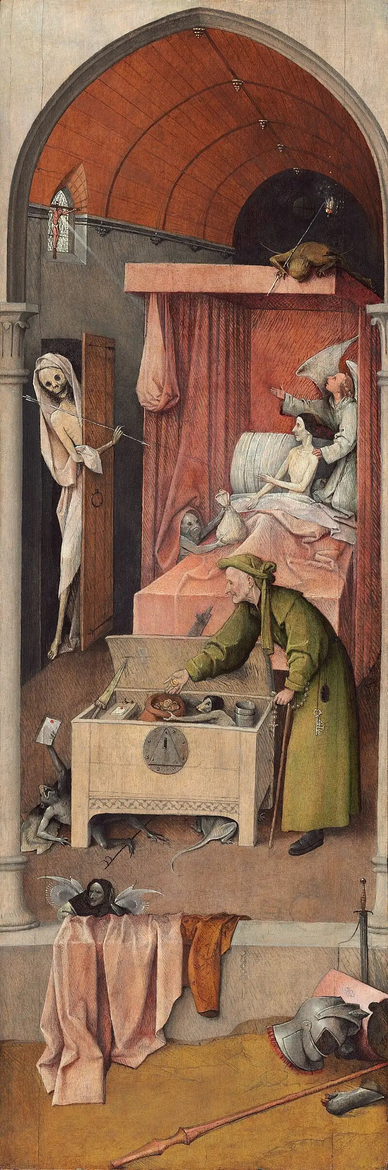 La Muerte del avaro - Hieronymus Bosch