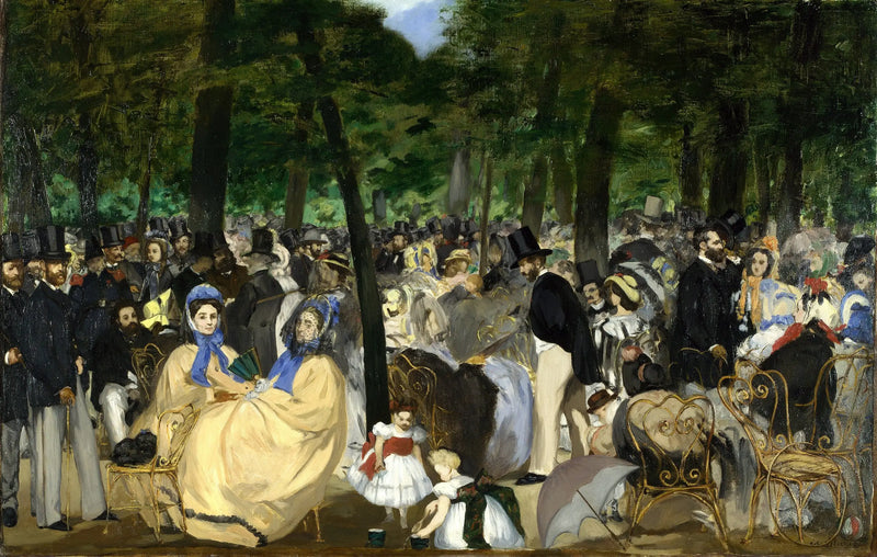 La Música en las Tullerías - Édouard Manet