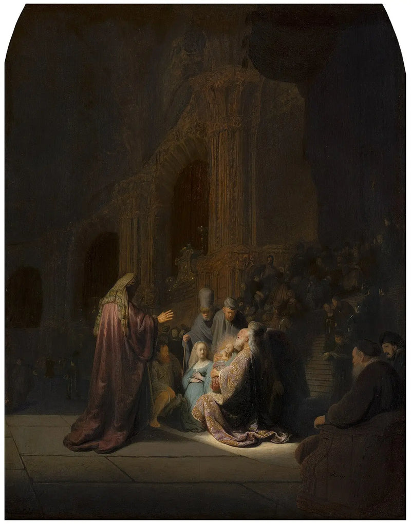 La Oración de Simeón - Rembrandt