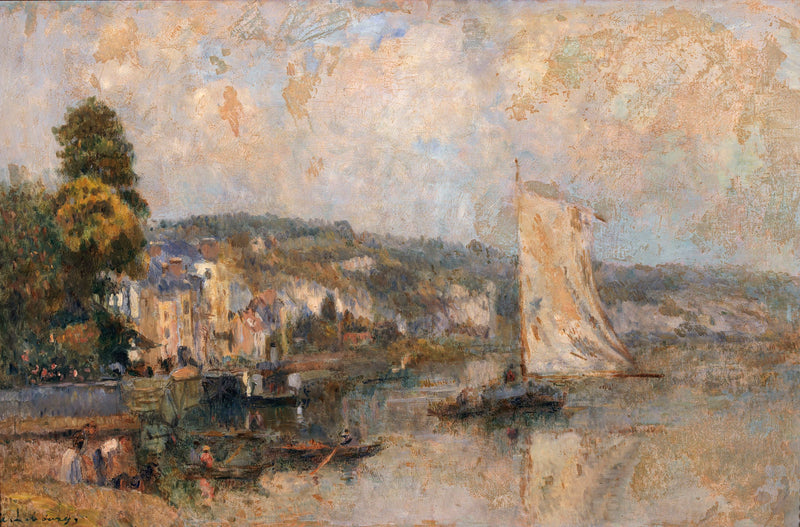 La Seine à La Bouille, environs de Rouen - Albert Lebourg