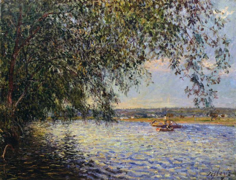 El Sena en Saint Mammès - Alfred Sisley