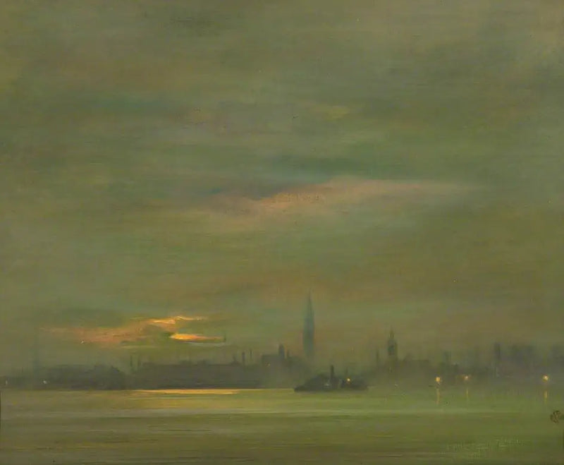 El Támesis, por la tarde - James Abbott McNeill Whistler