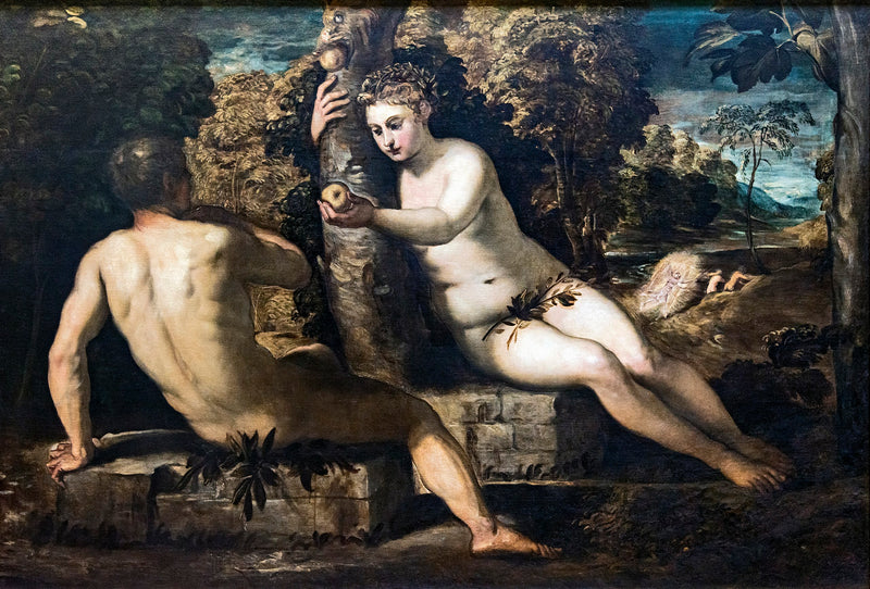 La Tentación de Adán y Eva - Jacopo Tintoretto