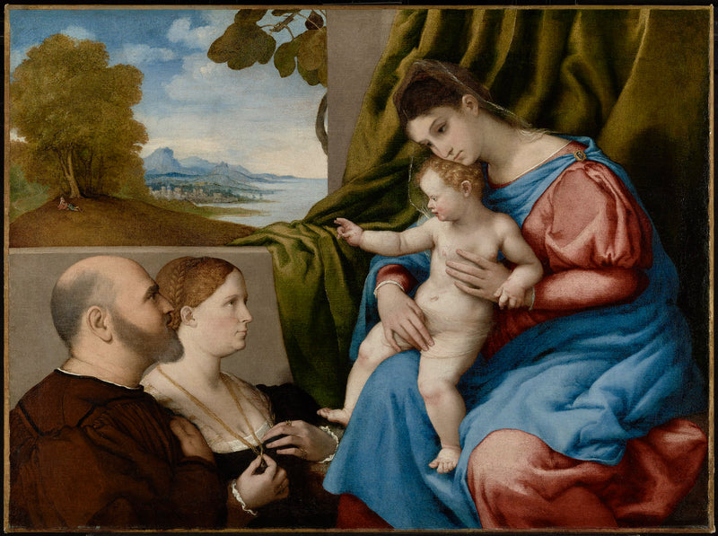 La Virgen con el Niño y dos donantes - Lorenzo Lotto