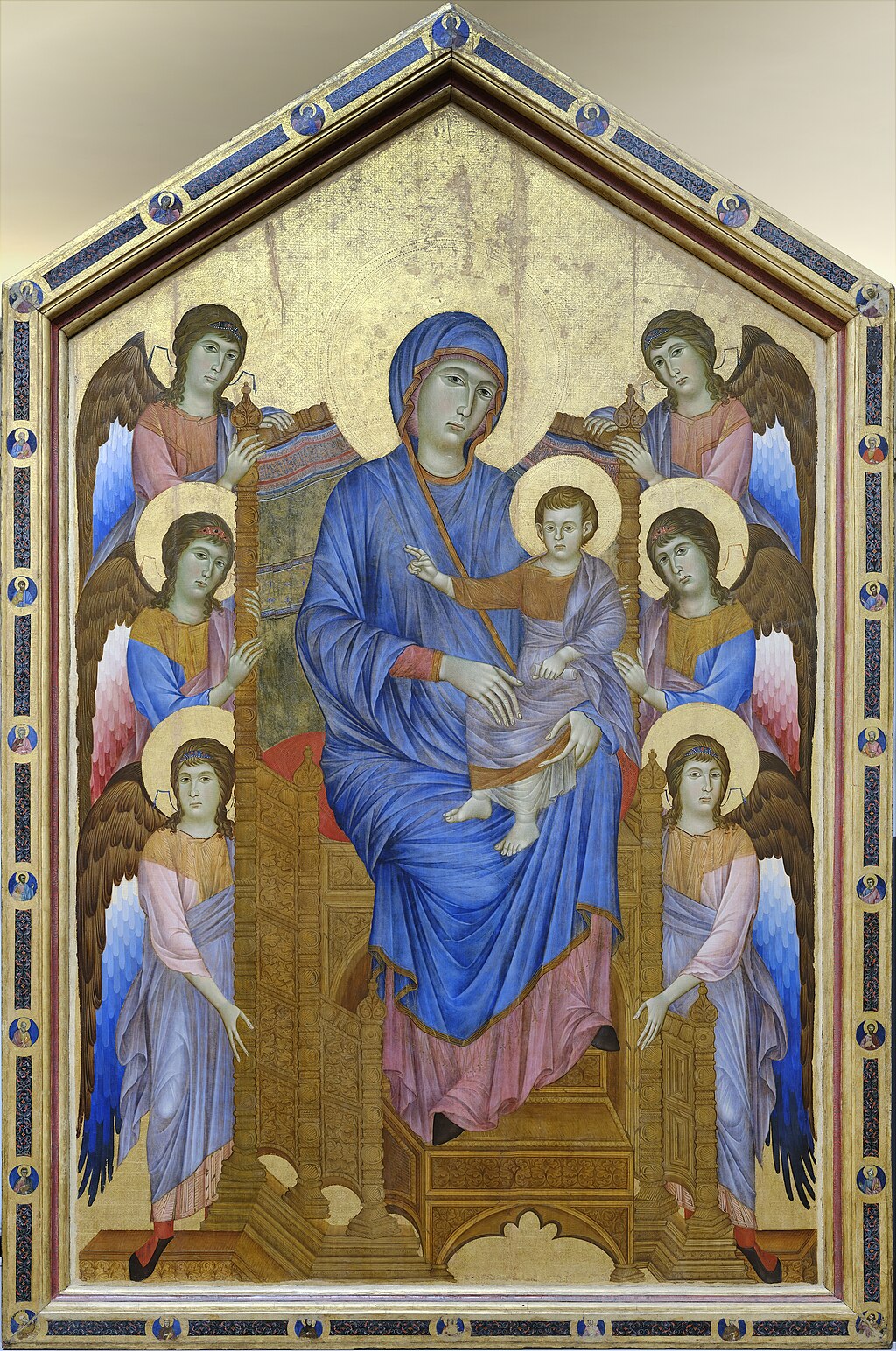La Vierge et l’Enfant en majesté entourés de six anges - Cimabue - Alpha Reproduction