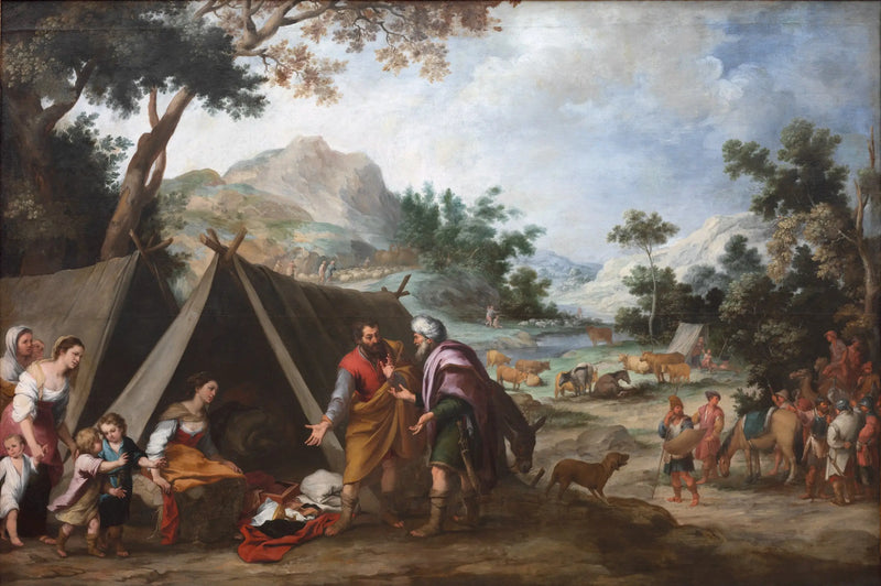 Laban en busca de sus dioses domésticos robados - Bartolomé Esteban Murillo