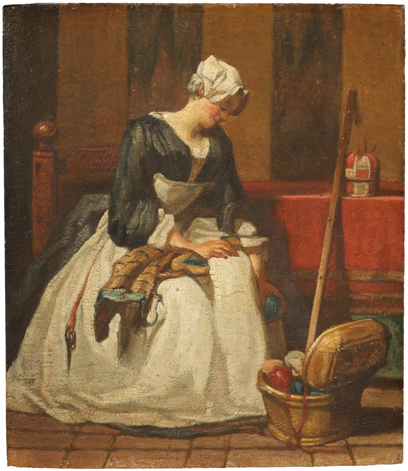 La bordadora - Jean Simeón Chardin