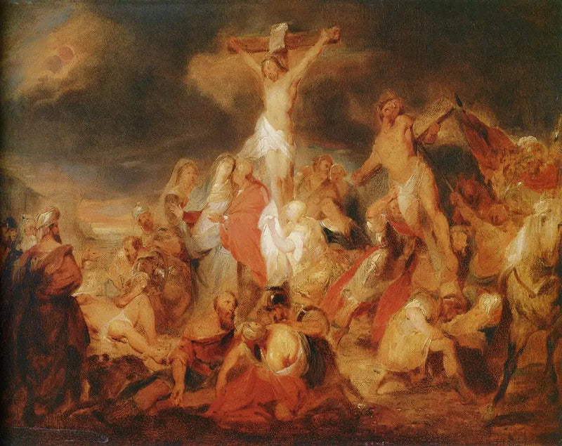 La crucifixión - Eugène Delacroix