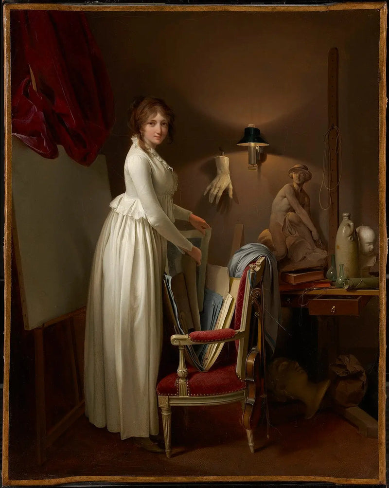 La mujer del artista en su taller - Louis-Léopold Boilly