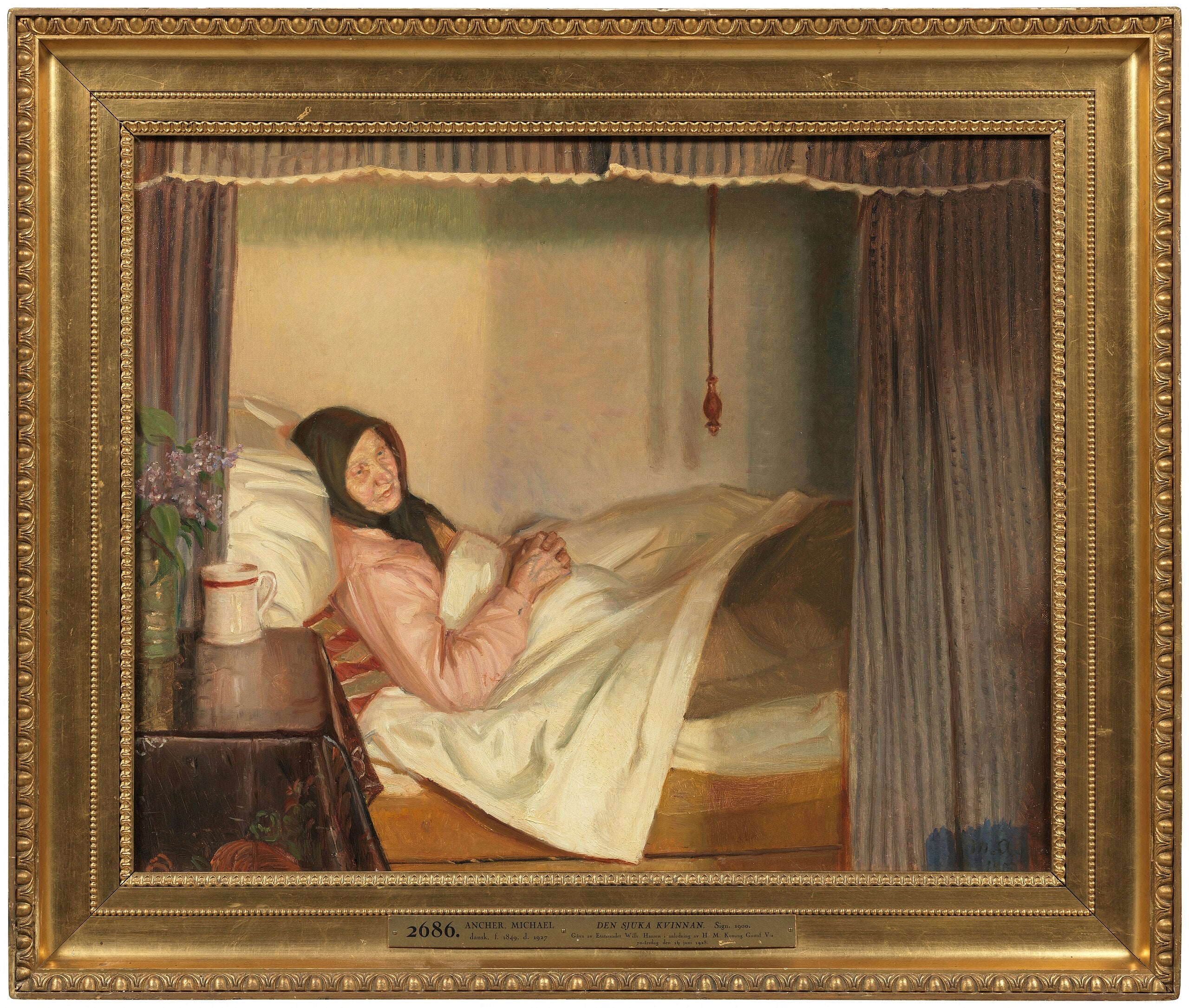 La mujer enferma - Michael Peter Ancher