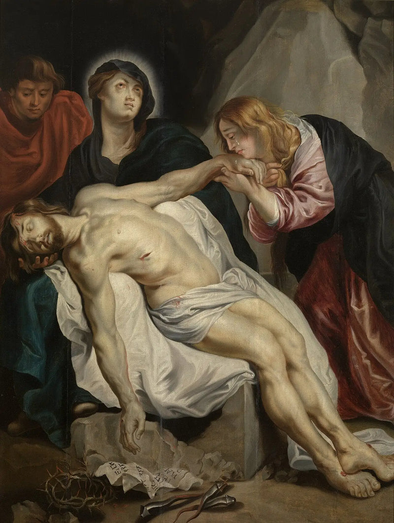 La lamentación sobre el Cristo muerto - Antoine van Dyck