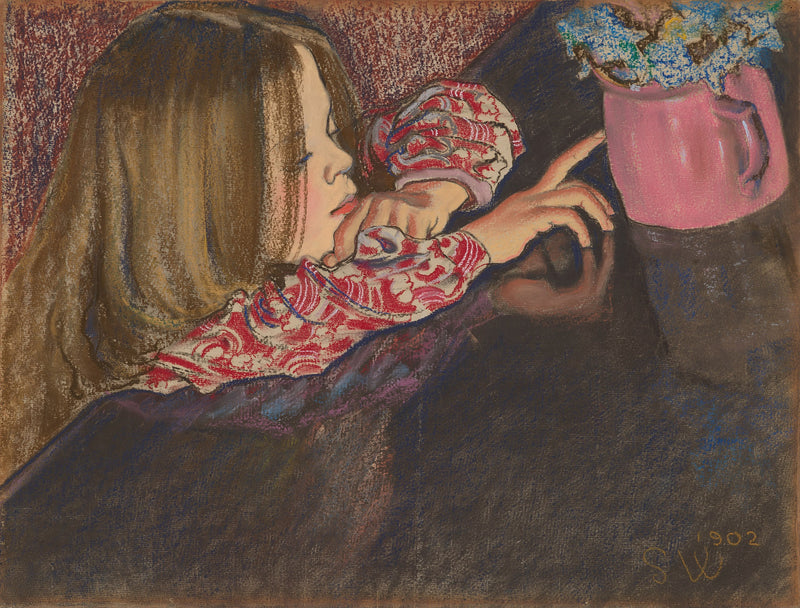 La petite Hélène avec un vase - Stanisław Wyspiański