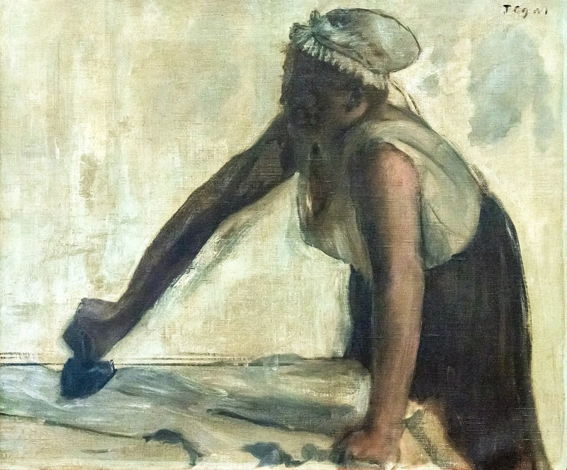 La planchadora a contraluz - Edgar Degas