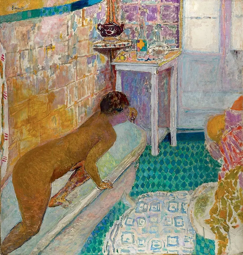 La salida de la bañera - Pierre Bonnard