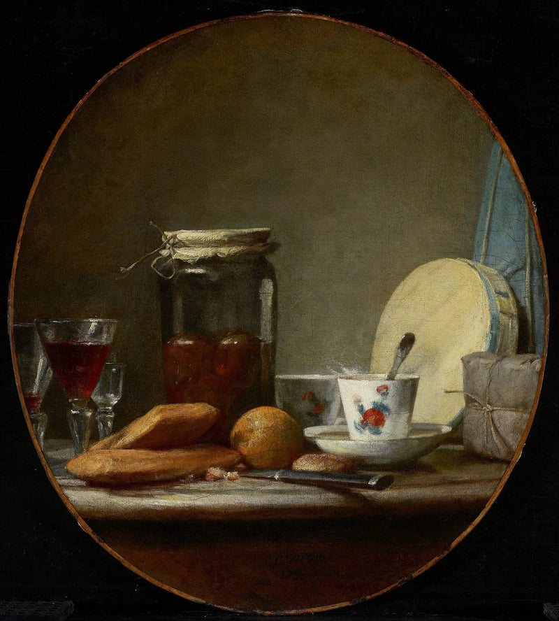 El frasco de albaricoques - Jean Simeón Chardin