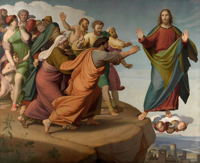 El Cristo escapa a los fariseos - Johann Friedrich Overbeck