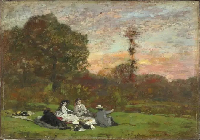 El Almuerzo sobre la Hierba - Eugène Boudin
