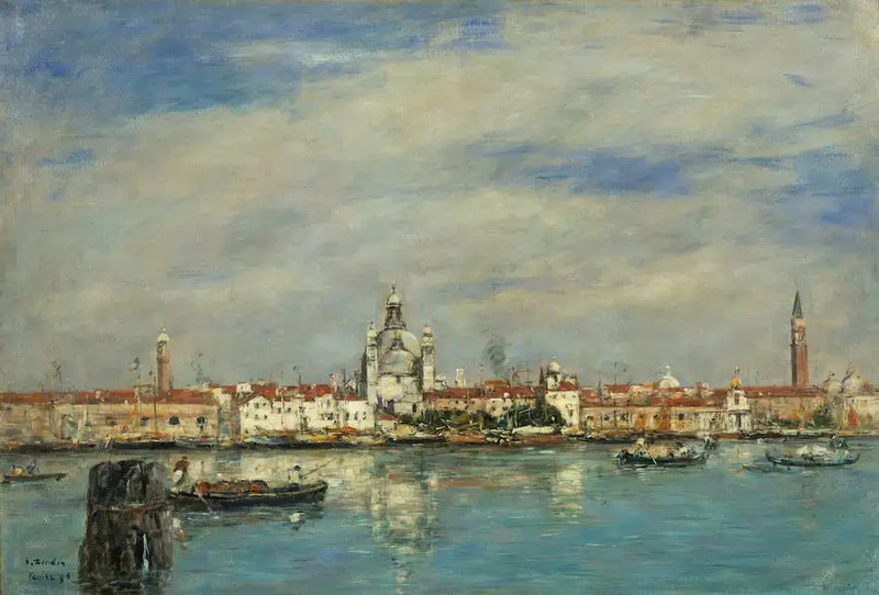 El Gran Canal, Venecia - Eugène Boudin