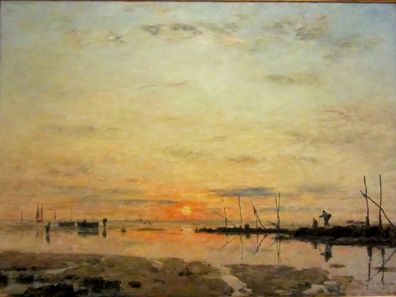 Le Havre. Atardecer en marea baja - Eugène Boudin