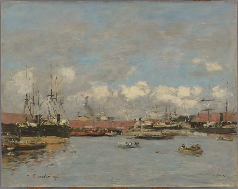 Le Havre, el puerto de la Ciudadela - Eugène Boudin