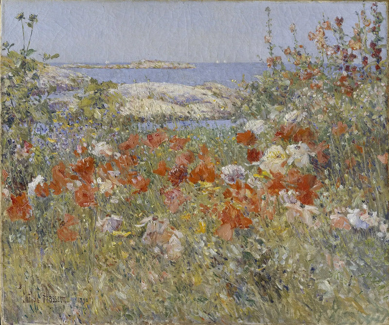El jardín de Cecilia Thaxter, islas Shoals, Maine - Childe Hassam