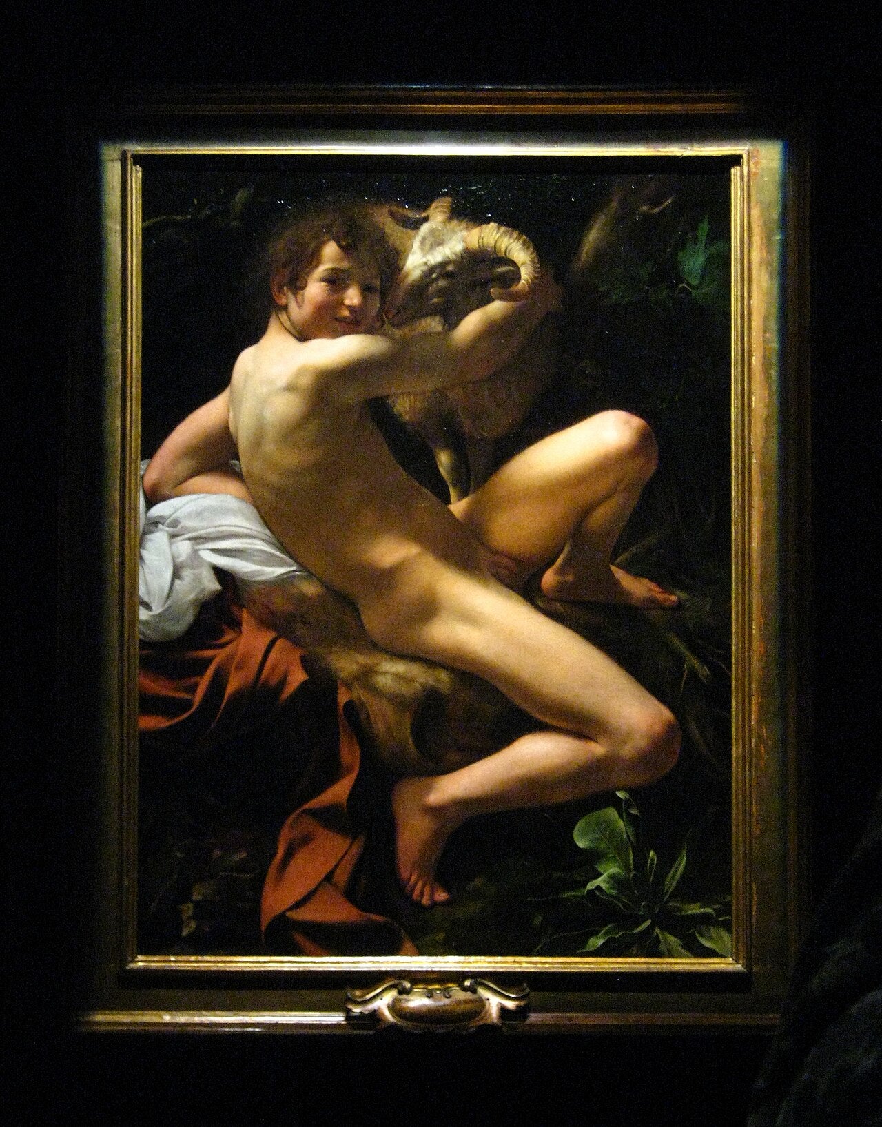 El Joven San Juan Bautista con el carnero - Caravaggio