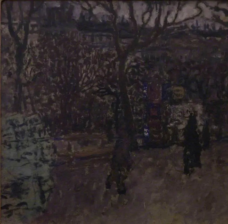El Kiosco, Boulevard de los Batignolles - Pierre Bonnard