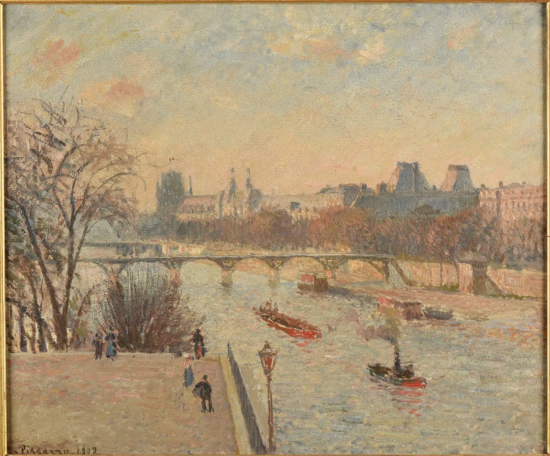 El Louvre - Camille Pissarro