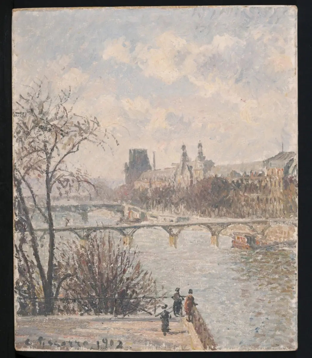 Reproduction du tableau « Le Louvre, matin - Camille Pissarro » par Alpha Reproduction en peinture à l’huile