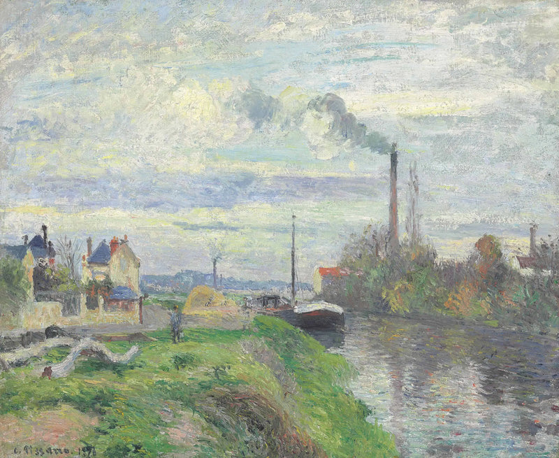 El Muelle de Pothuis en Pontoise - Camille Pissarro