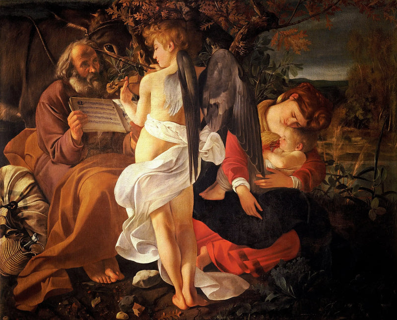 El Reposo durante la huida a Egipto - Caravaggio