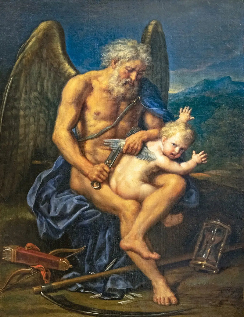 El tiempo que corta las alas del amor - Pierre Mignard