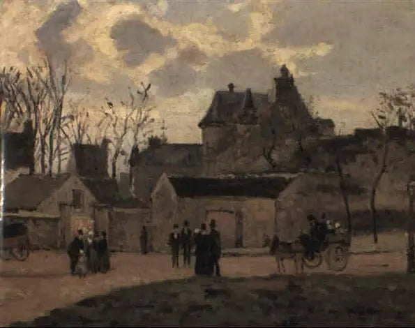 El Tribunal de Pontoise, plaza de Saint-Louis - Camille Pissarro