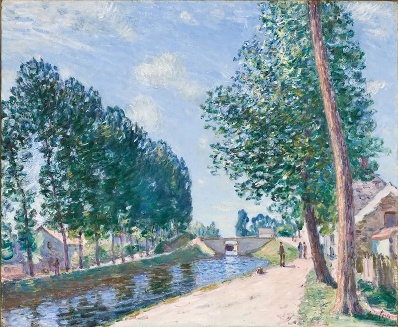 El canal del Loing en Moret - Alfred Sisley
